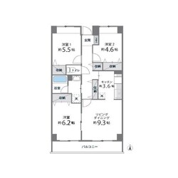 目黒本町マンションの物件間取画像